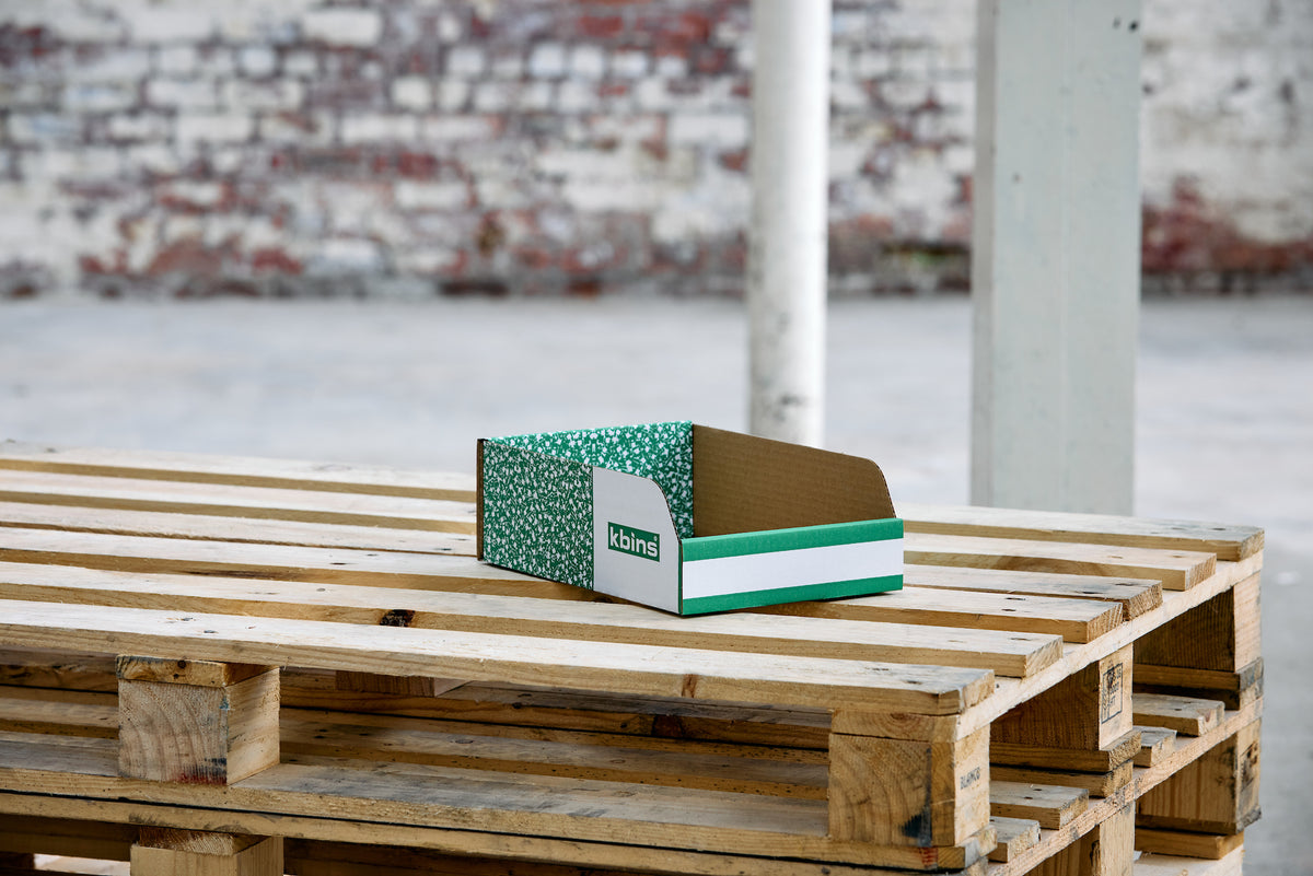 A Range - 100mm High Storage Bins | Sustainable Corrugated Cardboard ...